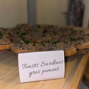 toast de sardines et piments